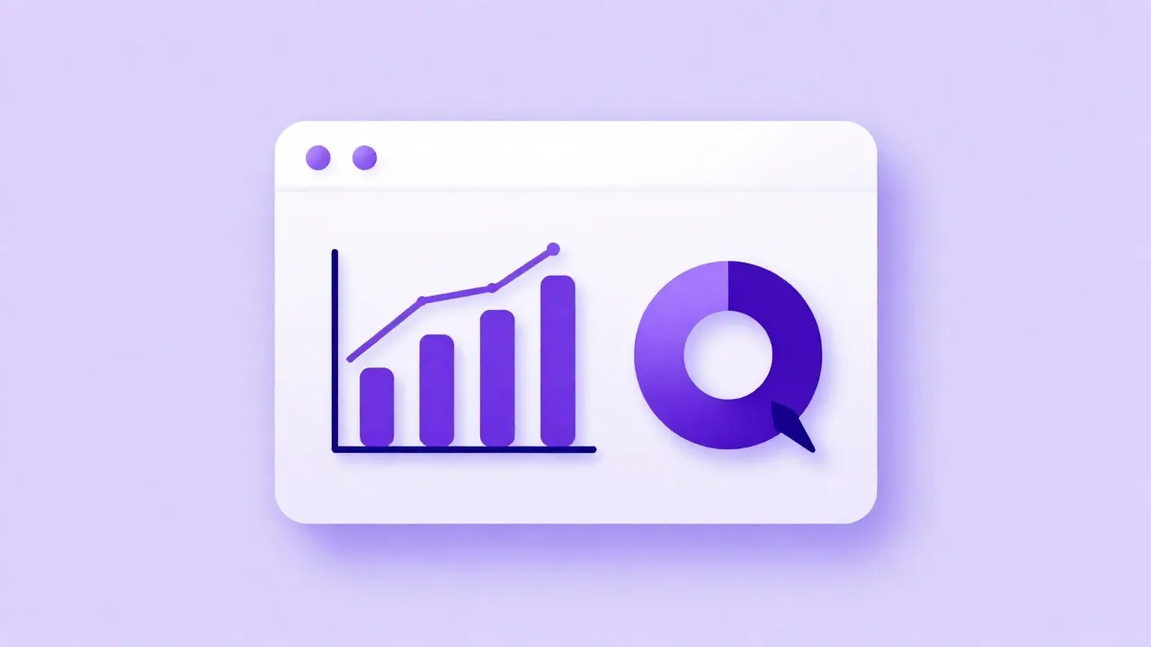 Browser window: link activity charts.